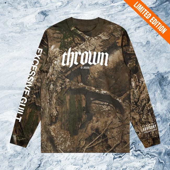 Excessive Guilt Woods Camo Long Sleeve Tee Thrown Merch