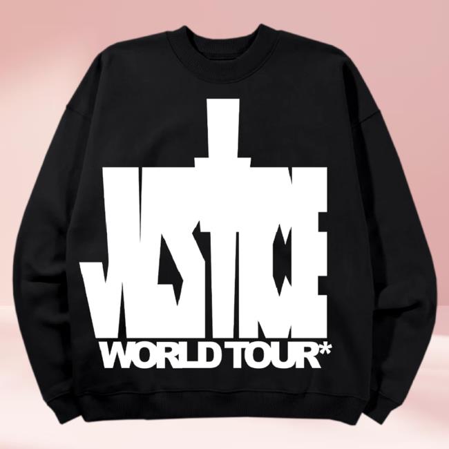 Official Justin Bieber Merch Store Shop Justin Bieber Justice World Tour Pullover Sweatshirt JustinBieber Apparel Clothing