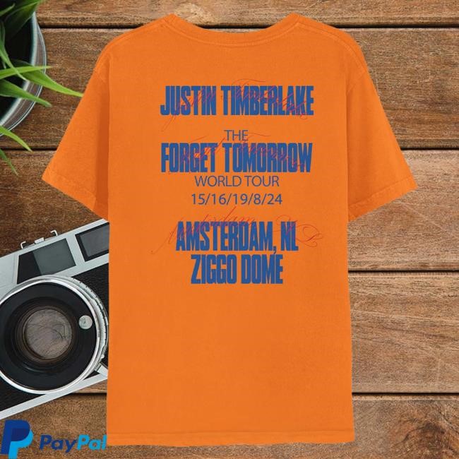 Official Justin Timberlake Amsterdam Tour Event Top Shirt
