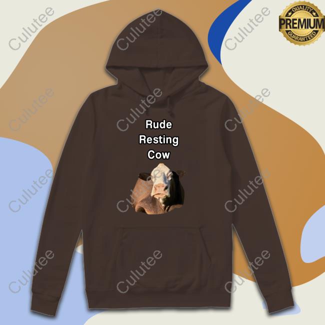 Undertime Slopper Merch Rude Resting Cow Tee Shirt