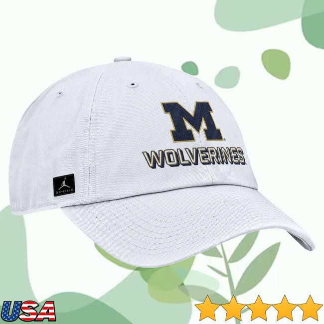 Michigan Wolverines Nike Jordan White Unstructured Adjustable Club Hat The M Den Official Shop