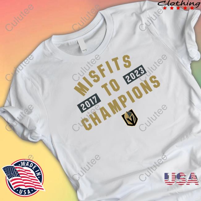 Vegas Golden Knights Merch Vegas Golden Knights Breaking T Misfits To Champions Shirt