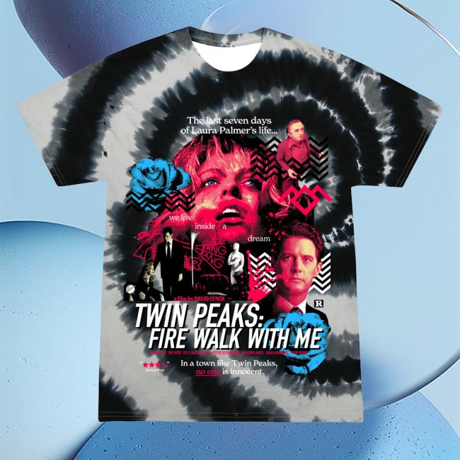 Twin Peaks: Fire Walk With Me Tiedye New T-Shirt Floor (Black)