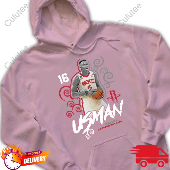 Usman Garuba Houston Rockets Player Name & Number Competitor T-Shirt