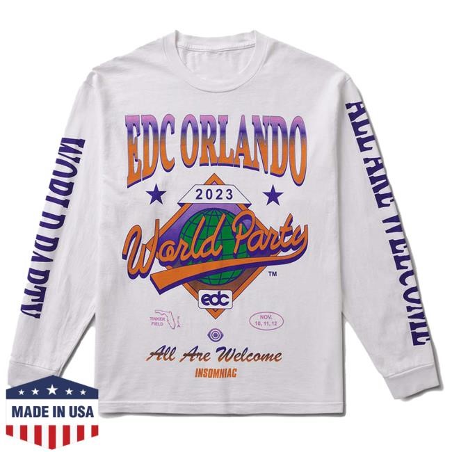 Official Insomniac Merch Shop EDC Tinker Field Lineup L/S