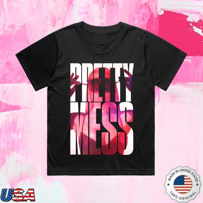 Erika Jayne Pretty Mess Blindfold Black Tee