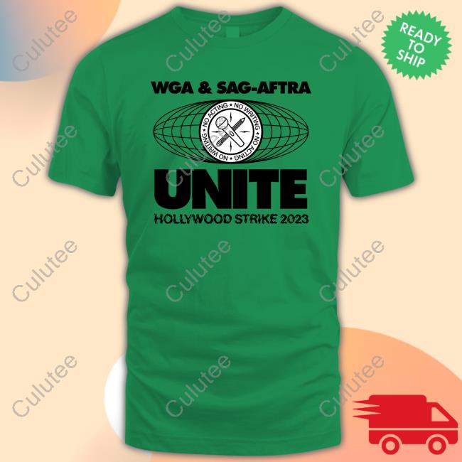 Official Transfigure Print Co Wga & Sag-Aftra Unite Hollywood Strike 2023 Hoodie
