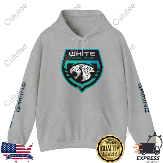 Official Soar Dogg White Leopard Gaming Hoodies Grey