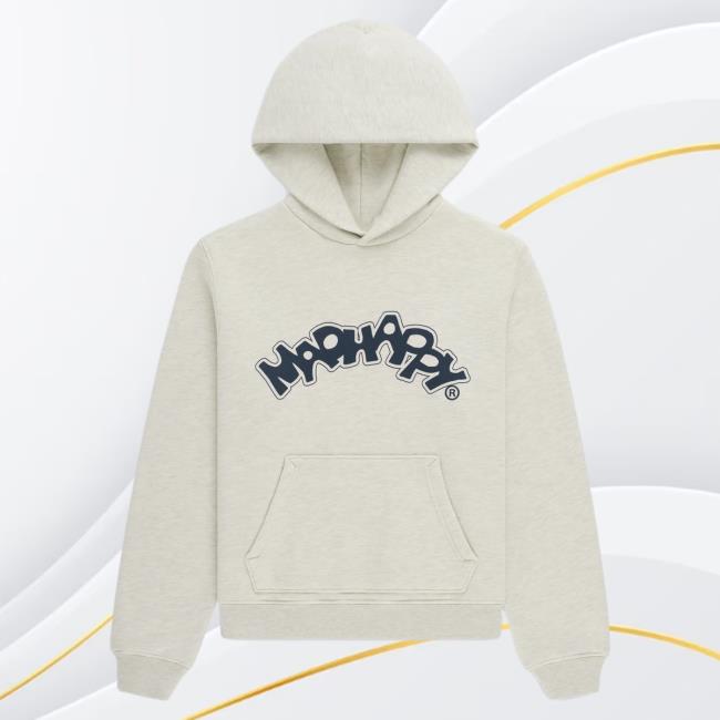 Official Madhappy Clothing Merch Store Our Seasonal Graphics Burst Popover Sweatshirt Oatmeal Mad Happy Shop
