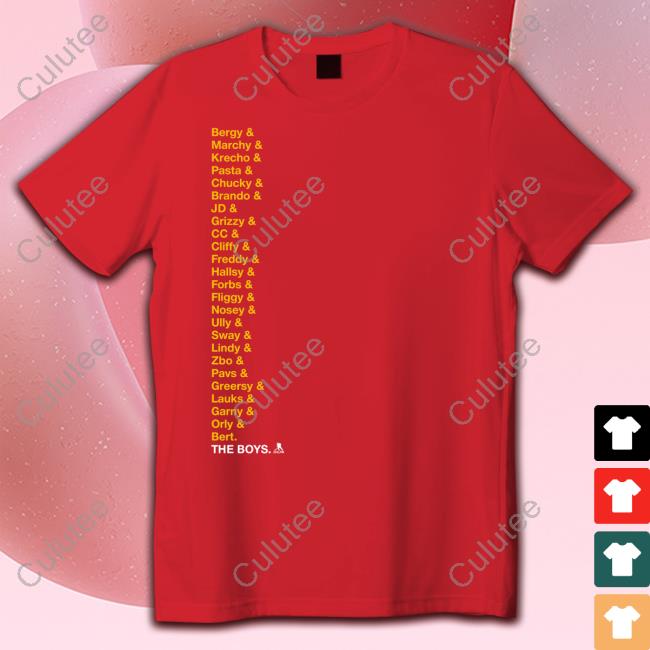 Bruins 2023 The Boys Roster Tee Shirt Boston Bruins