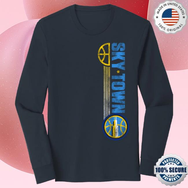 Official Chicago Sky Merch Store Skytown Side Long-Sleeve Chicago Sky Apparel Shop ChicagoSky