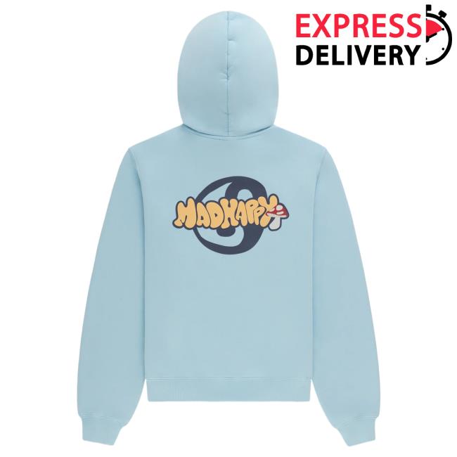 Official Madhappy Clothing Merch Store Our Summer '23 Synergy Capsule Hoodie Cerulean Mad Happy Shop