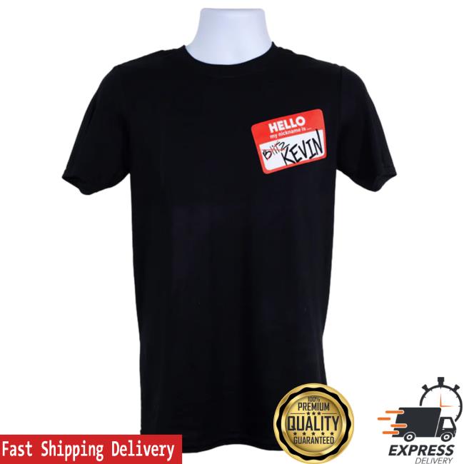 Official Retroware Shop Merch Blitz Hello, My Nickname Is Kevin Tee Shirt