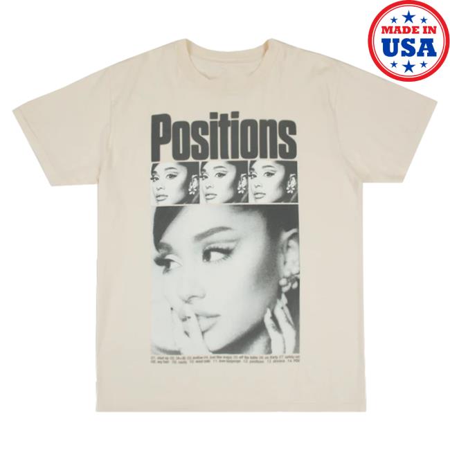 Official Ariana Grande Apparel Clothing Merch Store Ariana Grande Positions Rewind Crew neck Sweatshirt Ariana Grande Shop