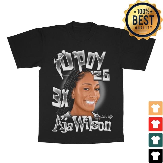 Las Vegas Aces A'ja Wilson 2025 Dpoy Shirts