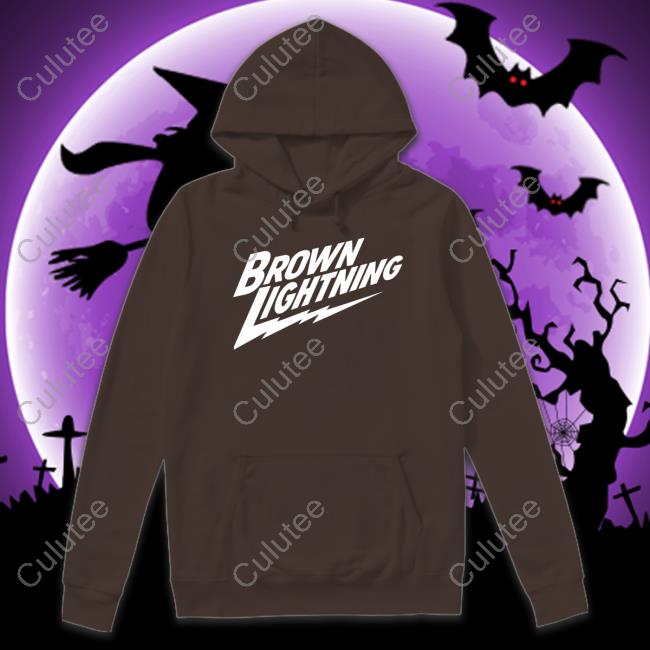 Brown Lightning T Shirt