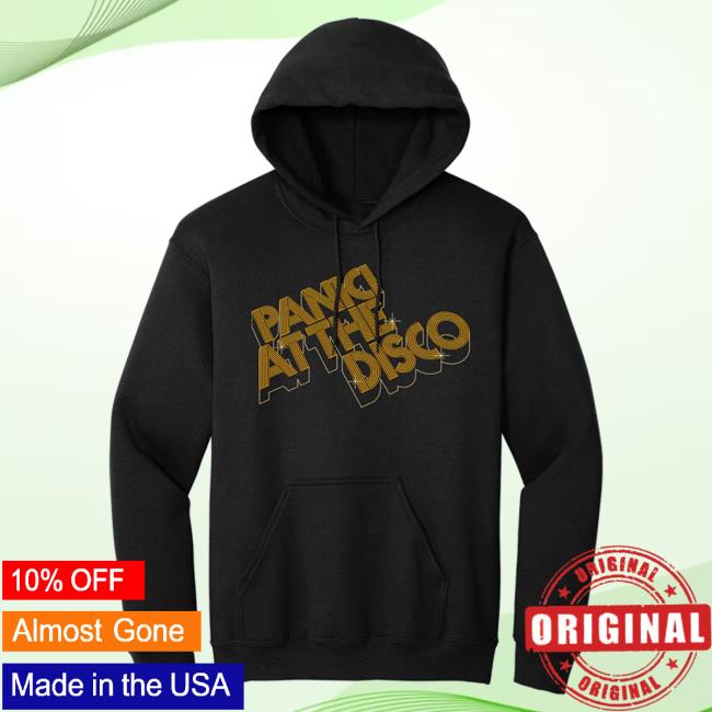 Official Panic! at the Disco Merch Store Panic! At The Disco 3-D Gold Logo Hood