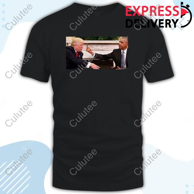 Paul Ahticks Obama Flipping Off Trump Essential New Shirt
