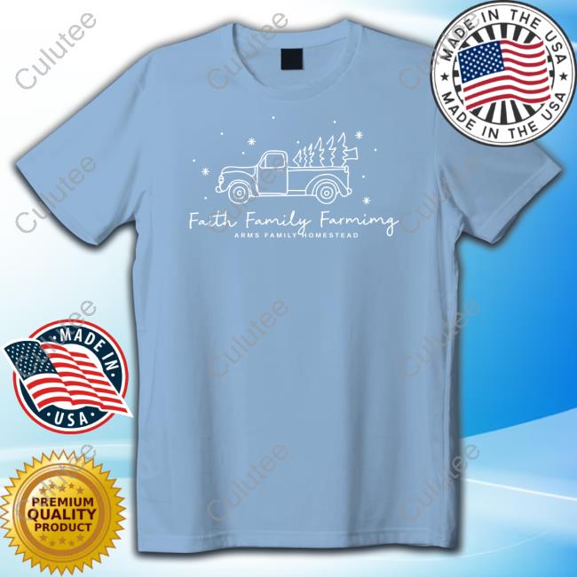 Faith Family Farmimg Holiday Long Sleeved T Shirt