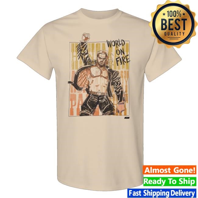 Hangman Adam Page - World On Fire Top Shirt - Shopaew All Elite Wrestling
