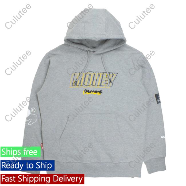 Official Money Clothing Compound Logo Hoody Grey