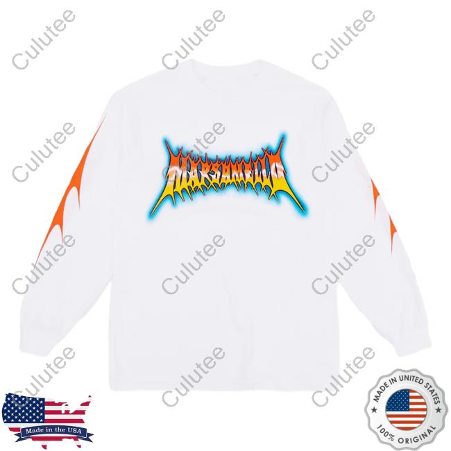 Official Marshmello Music Clothing Store Shop Toxic L/S Sweater White Marshmellomusic Merch