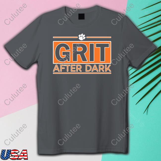 Official Clemson Athletics Grit After Dark T-Shirt Clemson Basketball Official Clemson Athletics Grit After Dark T-Shirt Clemson Basketball