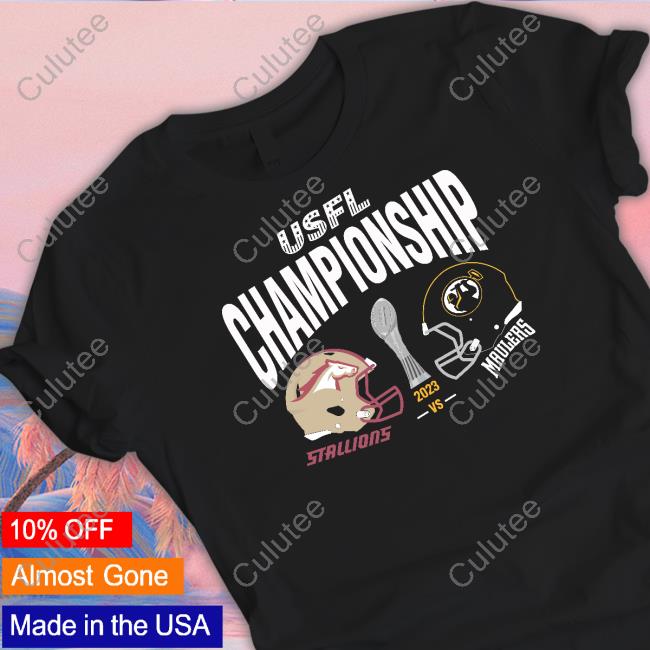 USFL Championship Birmingham Stallions Vs Pittsburgh Maulers Match Up Shirt