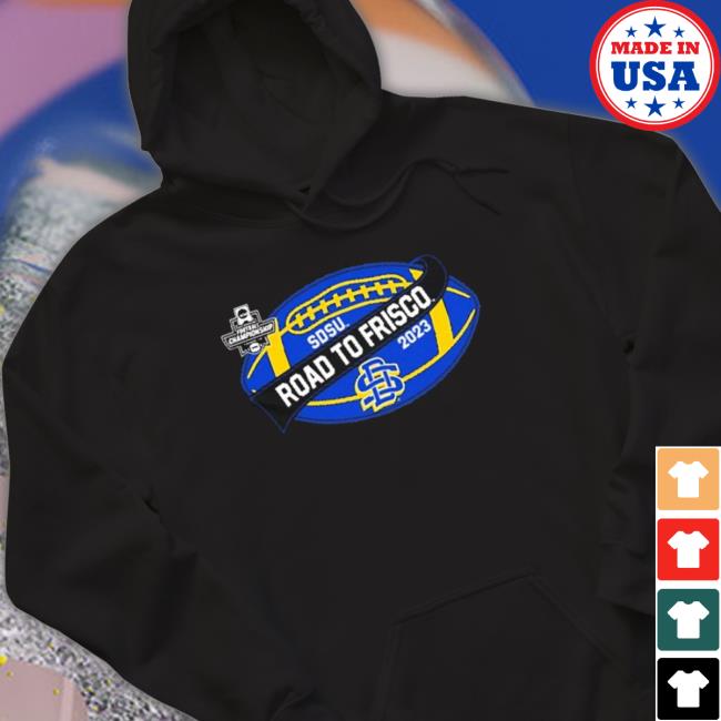 Sdsu Jackrabbits The Road To Frisco 2023 Ncaa Division I Football Championship Hoodie