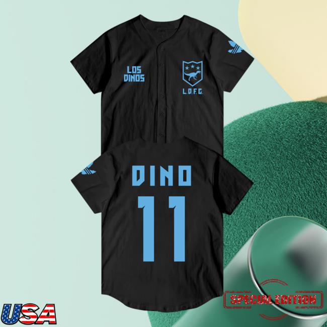 Last Dinosaurs Baseball Dog Days Of Summer Los Dinos Dino 11 Jersey Blue