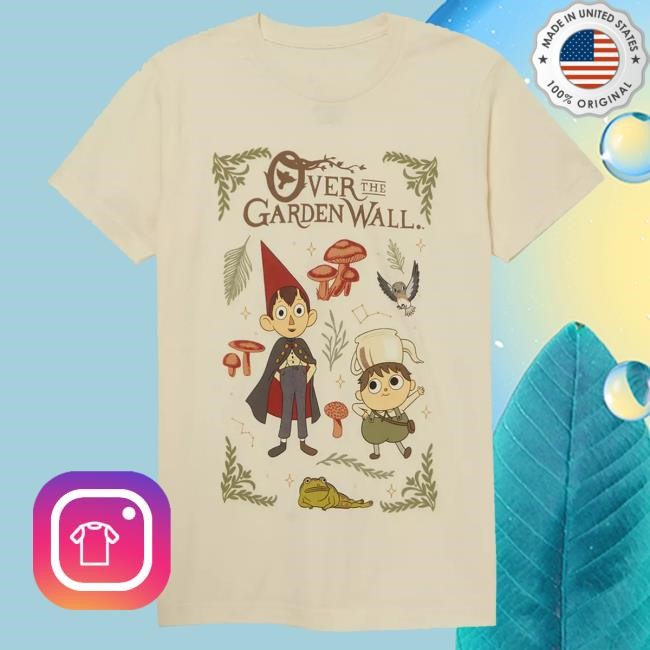 Over The Garden Wall Wirt & Greg Grid Short Sleeve Tee