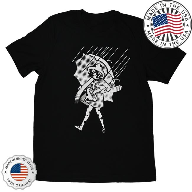 Slinger Apparel Store Shop Black & White Shroom Girl T Shirt Pyroscopic