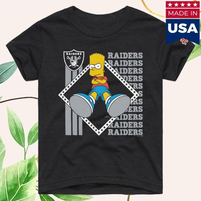 Official Las Vegas Raiders Homage x The Simpsons Unisex Shirt - Black