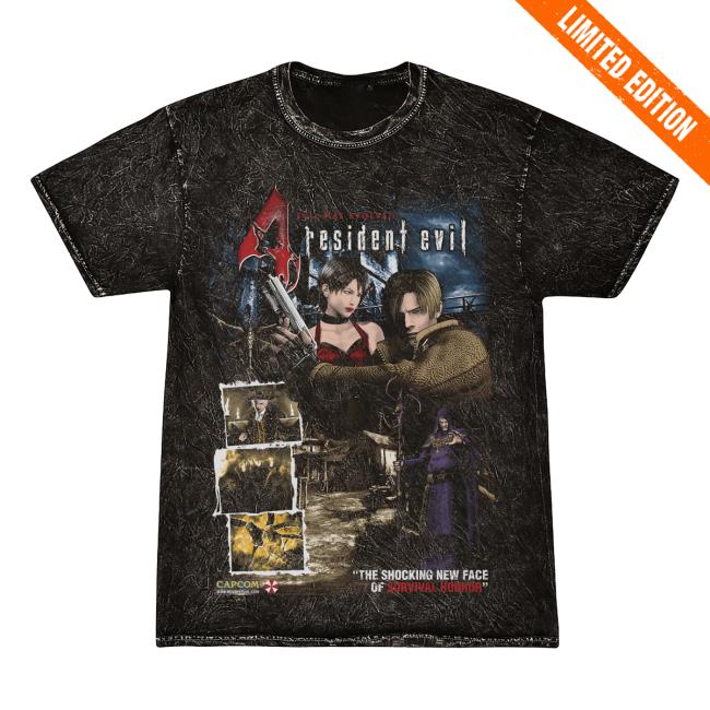 Official Graveyard Goods Merch Store Shop Resident Evil 4 • Beartrap (Vintage Wash Variant) T Shirt • Limited To 150