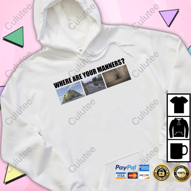 Official Where Are Your Manners White T Shirt