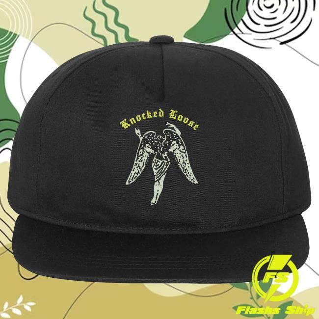 Official Knocked Loose Merch Knocked Loose You Won’T Go Before You’Re Supposed To Snapback Cap (Black)