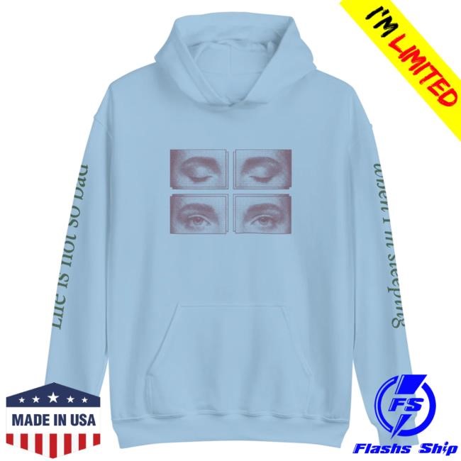Official Alessia Cara Merch Alessia Cara 'Sleeping' Light Blue Sweatshirts Alessia Cara Apparel AlessiaCara