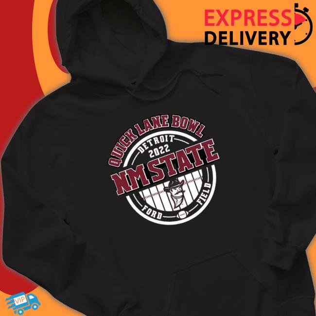 Quick Lane Bowl 2022 Nm State Football Ford Field Crewneck Sweatshirt