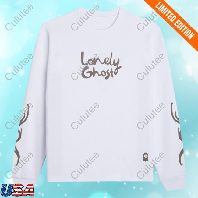 Official Lonely Ghost Clothing Store Peace Lonely Ghost Thermal Sweatshirts WhiteLonelyghost Merch