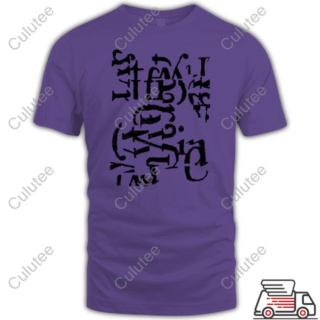 Original Alphabet Fragment Long Sleeve Tee