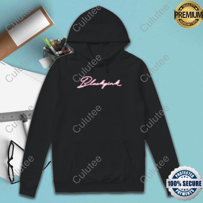 Official Blackpink Shop Neon Script In Your Area T-Shirt