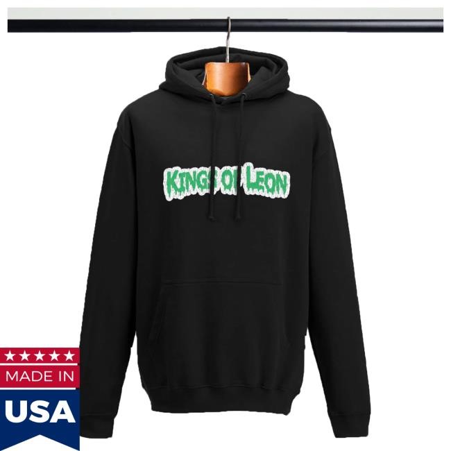 90s GP New Hoodie Black - Kings Of Leon