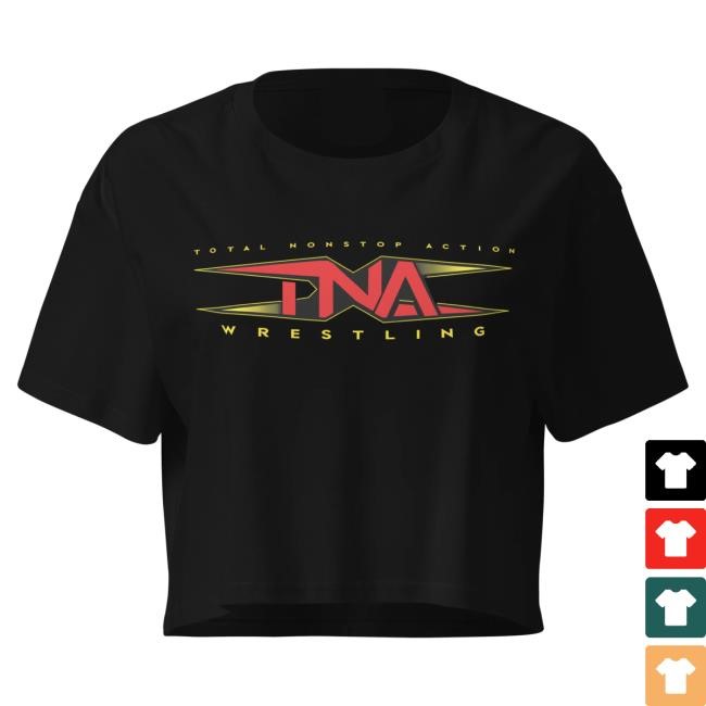 Official Tna Merch TNA Logo Crop Top Top Shirt Black Official Tna Merch TNA Logo Crop Top Tees Black