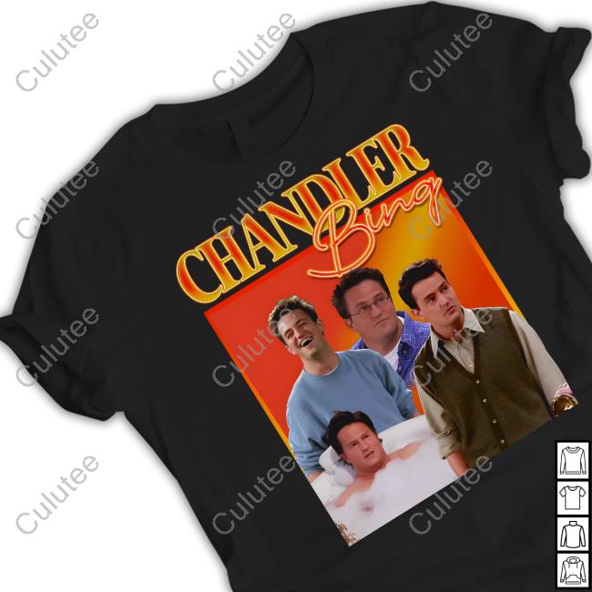 T Shirt Maddness Shop Chandler Bing Homage Tee No Contxt Bing