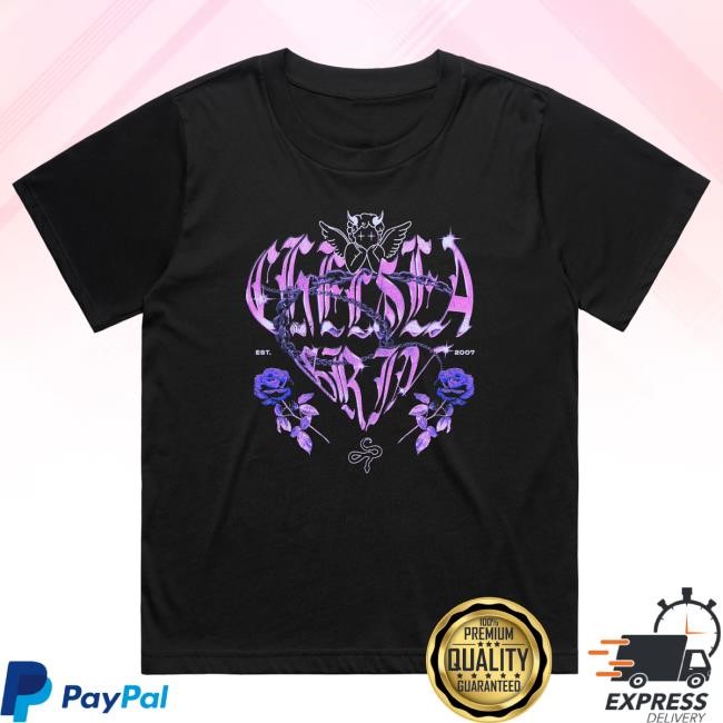 Official Chelsea Grin Merch Purple Heart New Shirt