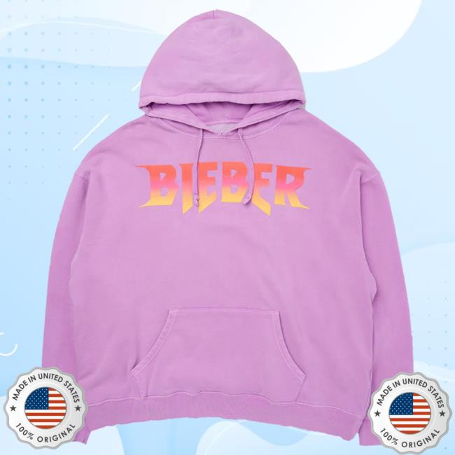 Official Justin Bieber Merch Store Shop World Tour Purple Pull Over Hoodie JustinBieber Apparel Clothing