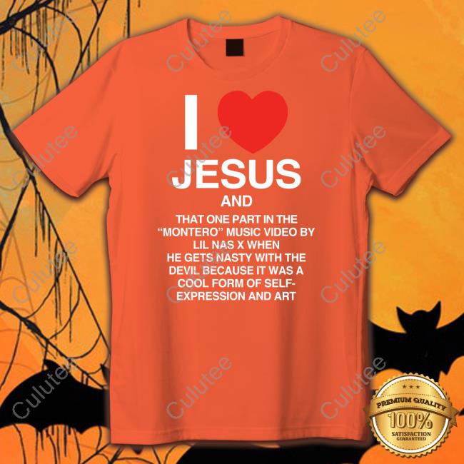 Lil Nas X X Pizzaslime I Love Jesus And Montero Tee Shirt