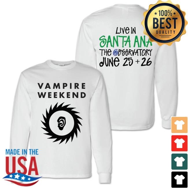 Official Vampire Weekend Merch Store Santa Ana L/S Shirt