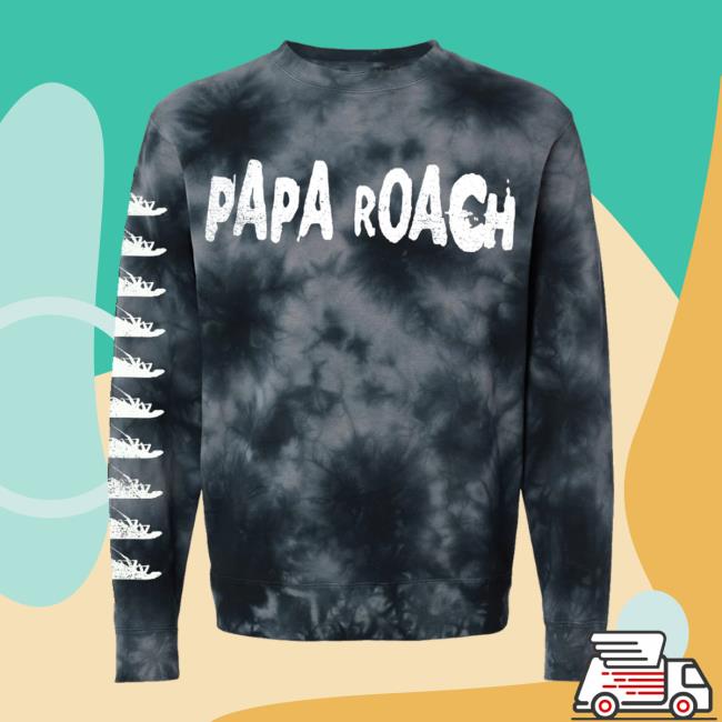 Official Papa Roach Infest Dye Hoody Smoke Dye Paparoach