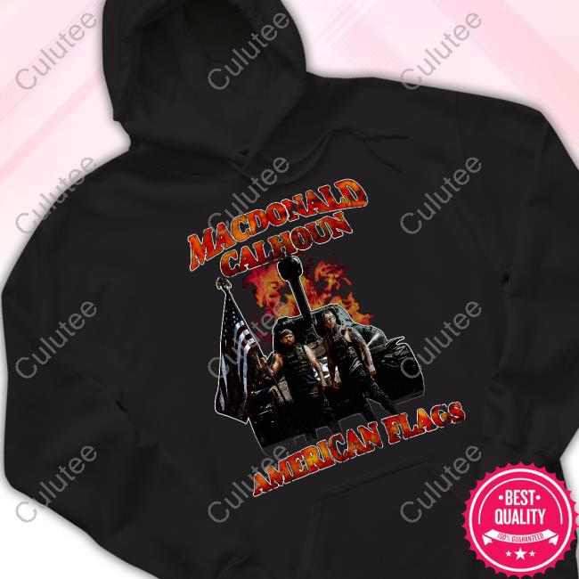 Hangover Gang Merch Macdonald Calhoun American Flags Hoxaval Retro Shirt